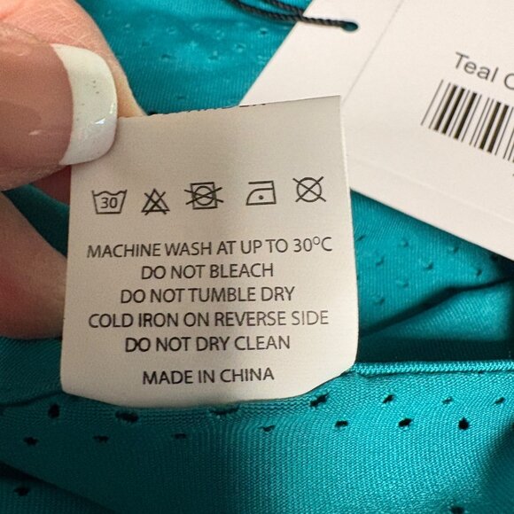 Zyia Active Top Mens Size XXXL Perforated Lightweight Teal Chill Long Sleeve NEW - Picture 5 of 8